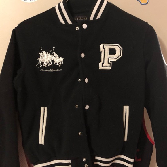 U.S Polo ASSN Varsity Jacket Size M (8-12) - Picture 1 of 4